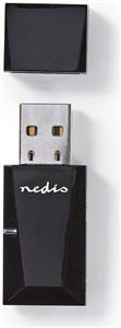 NET NEDIS Wireless USB adap. N300 2.4 GHz Black WSNWM300BK