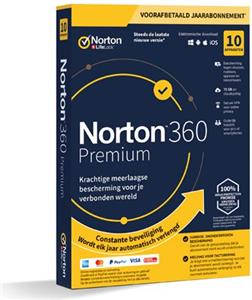Norton 360 Premium - 75 GB Cloud-Speicher - 10 Devices, 1 Year - ESD-Download ESD