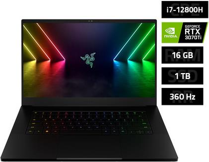 Notebook Razer Blade 15 FHD 360Hz, i7-12800H, 16GB DDR5, 1TB SSD gen4, RTX 3070Ti, W11