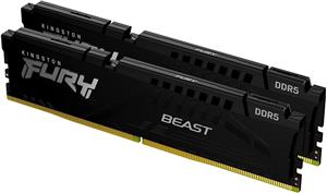 Kingston Fury Beast Black 16GB DDR5 5200-40, (2x8GB), KF552C40BBK2-16