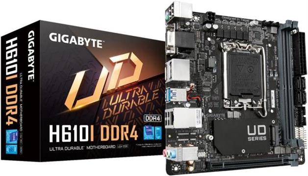 Gigabyte H610I DDR4 - 1.0 - motherboard - mini ITX - LGA1700 Socket - H610