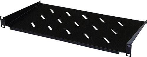 NaviaTec 19" polica za mrežni ormar, 250 mm, 1U, Cantilever, crna