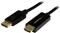 StarTech.com DisplayPort to HDMI Cable – 6ft / 2m - 4K 30Hz – Black – DP to HDMI Adapter Cable for Your 4K HDMI Monitor / TV (DP2HDMM2MB) - video cable - DisplayPort / HDMI - 2 m