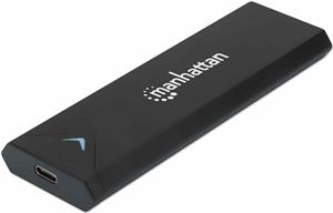 Eksterno kućište MANHATTAN USB 3.2 Gen2, M.2 NVMe 42/60/80mm, USB-C, aluminijsko, crno