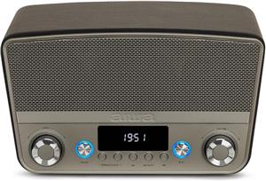 Prijenosni RETRO zvučnik AIWA BSTU-750BK, BT, radio, guitar input