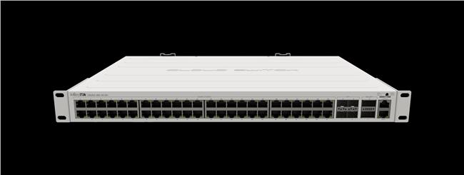 Mikrotik Cloud Router Switch CRS354-48G-4S+2Q+RM, 48×G-LAN RJ45, 4×10G SFP+, 2×40G QSFP+, RouterOS L5, 1U rackmount , Dual redundant PSU