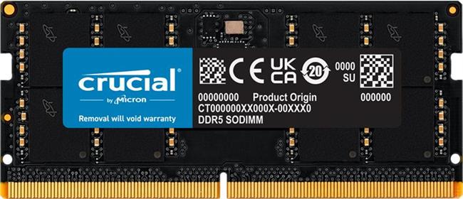 Memorija za prijenosno računalo Crucial 32GB DDR5 SO-DIMM 4800-40, CT32G48C40S5