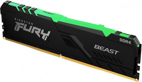 Kingston FURY Beast RGB 16GB [1x16GB 3600MHz DDR4 CL18 DIMM] KF436C18BBA/16