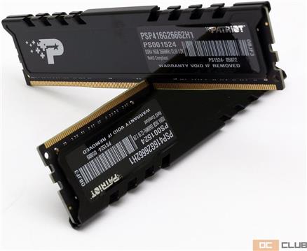 Patriot Signature Premium 16GB [1x16GB 2666MHz DDR4 CL19 DIMM]