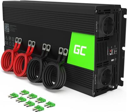 Green Cell 24V na 230V Czysta sinusoida 3000W