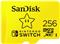 SanDisk Ultra microSDXC 256GB Nintendo Switch 100/90 MB/s A1 UHS-I