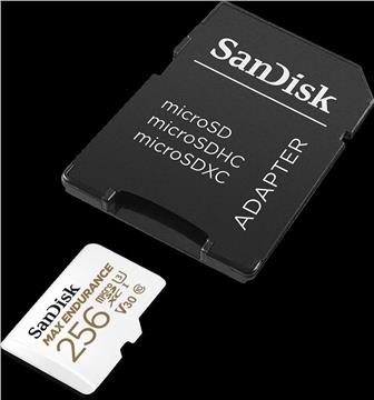 SanDisk Max Endurance microSDXC 256GB Class 10 U3 + Adapter