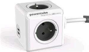 PowerCube Original 4 gniazda 2x USB 1.5m szary