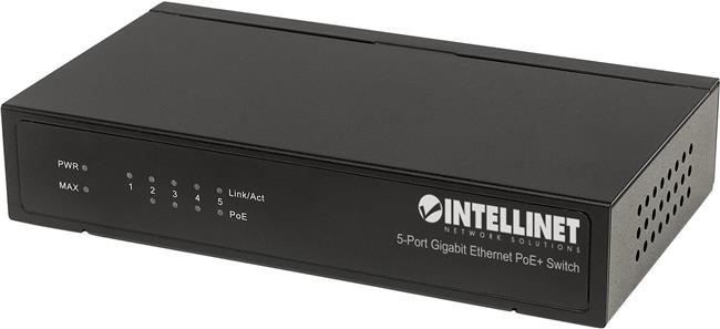 Intellinet 561228 Switch Gigabit PoE+ 5x RJ45 60W