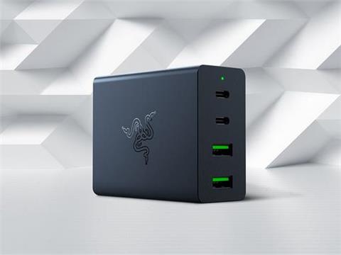 Wall charger Razer 4-port USB-C 130W GaN, 2x USB-C PD 100W, 2x USB-A 18W