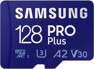 Samsung Pro PLUS microSDXC 128GB UHS-I U3 [Write 120MB / s Read 160MB / s] with reader