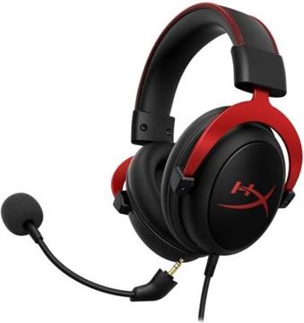 HP HyperX Cloud II Headset Wired Head-band Gaming Black, Red, 4P5M0AA