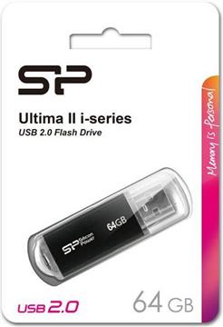 SP USB 2.0 FLASH DRIVE ULTIMALL ISERIES U02 64GB CRNI