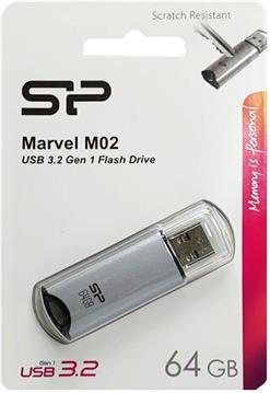 SP USB 3.0 FLASH DRIVE MARVEL M02 64GB SILVER