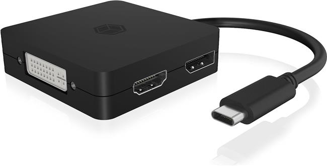 Docking station ICY BOX IB-DK1104-C, USB-C, DP, HDMI, DVI, VGA, za laptop