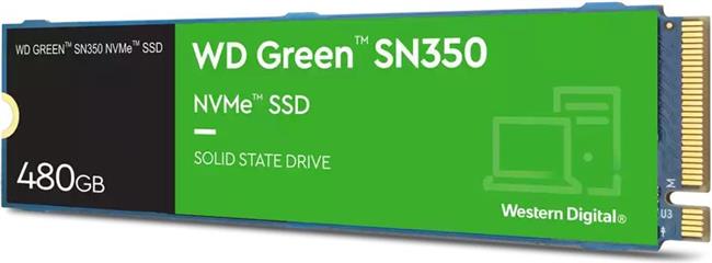 SSD 480GB WD SN350 Green, WDS480G2G0C, M.2/NVMe, 2280, 2400/1650 MB/s