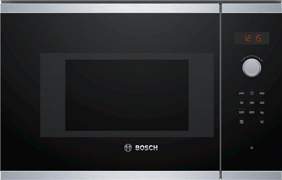 Ugradbena mikrovalna pećnica BOSCH BFL523MS0, 800 W, 20 l, 59x38 cm, inox