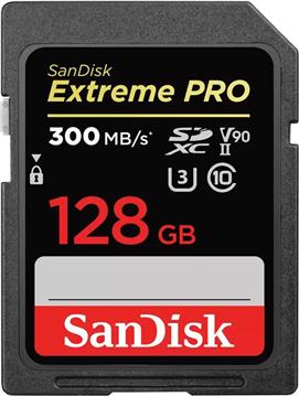 128 GB SDXC CARD SanDisk Extreme PRO UHS-II V90 300MB/s