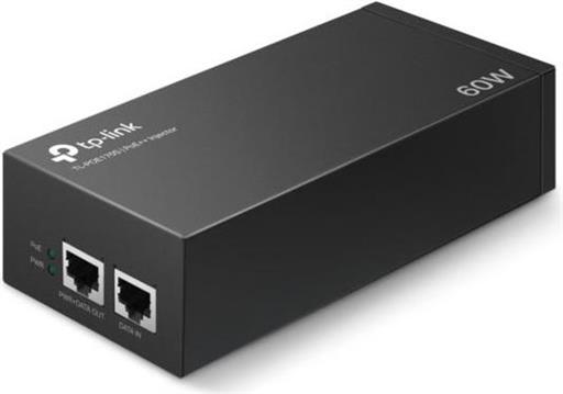 TP-Link PoE++ Injector Adapter, 1×Gbit PoE Port, 1×Gbit Non-PoE Port, 802.3at/af/bt, Data+Power po istom kablu do 100m, metalno kučište