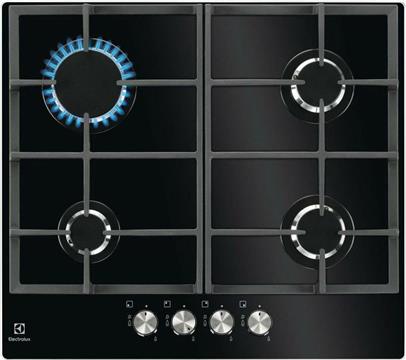 Ugradbena ploča ELECTROLUX KGG6426K, 4 polja, plin, crna