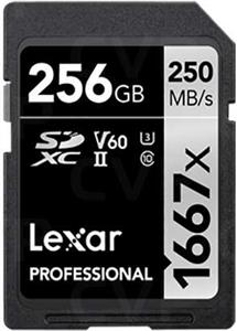 Lexar SDXC 256GB Professional 1667x UHS-II U3