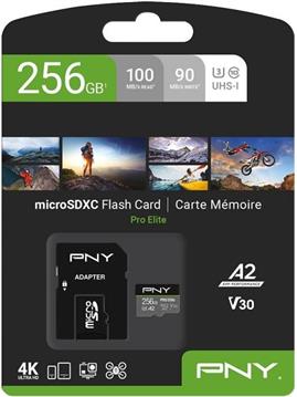 PNY PRO Elite microSDXC 256GB + Adapter SD