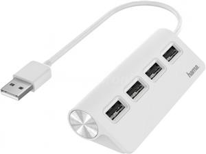 Hama USB 2.0 4xUSB-A bijela