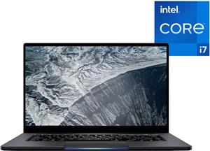 Intel NUC M15 laptop, black, blank ISO keyboard, 15inch FHD touchscreen 100% sRGB, i7-1165G7 12MB 4C 28W, IrisXe, 16GB LPDDR4x onboard, SSD slot free: 1x M.2 PCI4.0, HDMI, 2xUSB-C: Thunderbolt 4 & Dis
