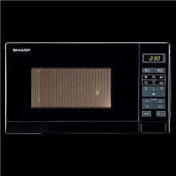 Mikrovalna pećnica SHARP R242BKW, 20 l, 800 W, digitalna, crna