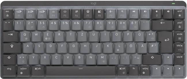 Tipkovnica LOGITECH MX Mechanical Mini, bežična, Bluetooth, crna