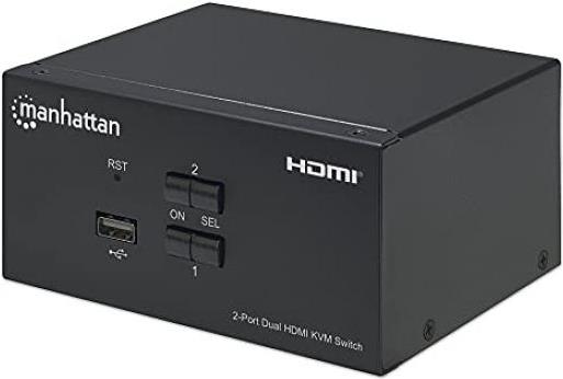 Manhattan Przełącznik KVM 2/1 HDMI, USB, 4K 30Hz