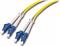 Opt. prespojni kabel LC/LC duplex 9/125µm OS2, LSZH, žuti, 40,0 m