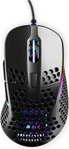 XTRFY M4 RGB, Ultra-light Gaming Mouse, Pixart 3389 sensor, Black