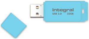INTEGRAL PASTEL 32GB USB3.0 Blue Sky memory stick