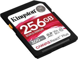 Kingston SDXC Canvas React Plus 256GB 300R/260W UHS-II U3