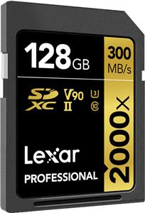 Lexar SDXC 128GB Professional 2000x UHS-II U3 ( 260/300 MB/s )
