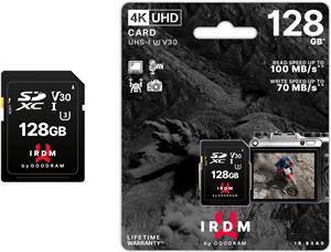 GOODRAM micro SDXC IRDM 128GB V30 A2 (UHS I U3) + adapter