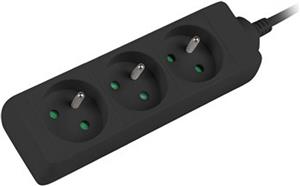 Lanberg 3 sockets PL 1.5m black