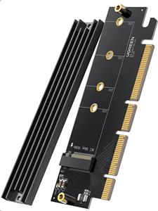 Ugreen M.2 PCIe NVME M-Key to PCIe 4.0 x16 adapter with cooler - box