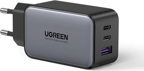 Ugreen USB-A and 2x USB-C 65W GaN fast charger - box