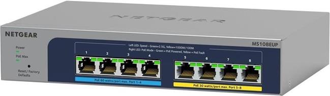 Netgear MS108EUP Ultra60 Switch 8x 2.5GB LAN, PoE