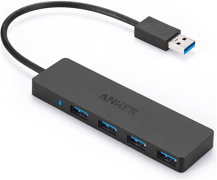 Anker Ultra Slim 4-port USB 3.0 hub black