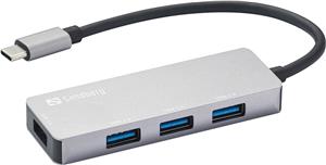 Sandberg USB-C hub 1x USB 3.0 + 3x 2.0