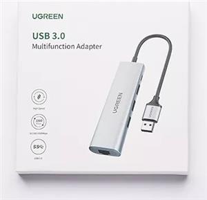 Ugreen USB 3.0 hub 3xUSB 3.0, 1xRJ45, 1xMikro USB - box