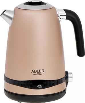 Adler water heater 1,7L with LCD screen / temperature setting champagne color AD1295